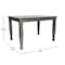 Flash Furniture Rectangle 36.25 in W, 47 in L, Rubberwood (Parawood) KER-T-799-GRY-47-GG - alternate 9